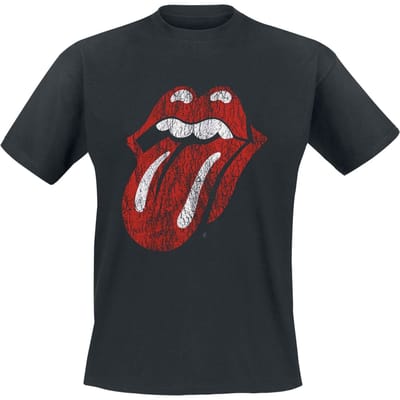 The Rolling Stones T-shirt - Classic Tongue - S tot 5XL - voor Mannen - zwart