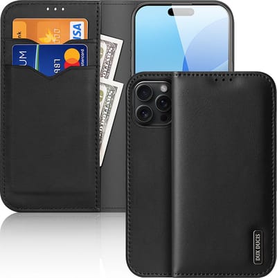 Dux Ducis - Telefoonhoesje geschikt voor Apple iPhone 16 Pro - Hivo Series Case - Zwart
