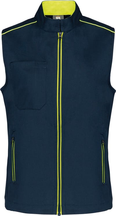 WK. Designed To Work Damesgilet Day To Day WK6149 - Navy / Fluorescent Yellow - L