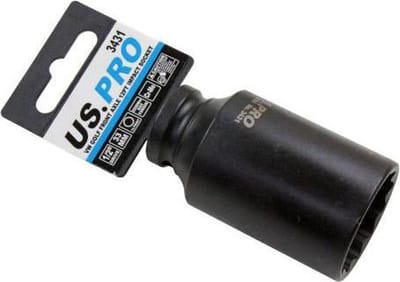 Kracht dop 33 mm 1/2" 12-kant voor Volkswagen Golf naafmoer