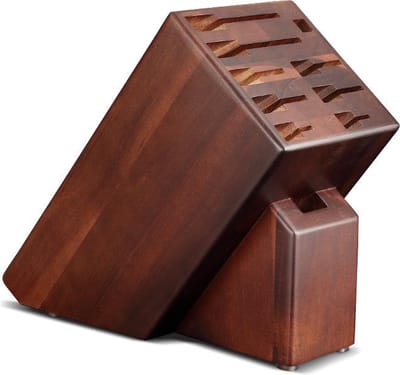 Houten Messenblok zonder messen | Acaciahout | Luxe en Professioneel | Xinzuo Messenhouder 10-delig
