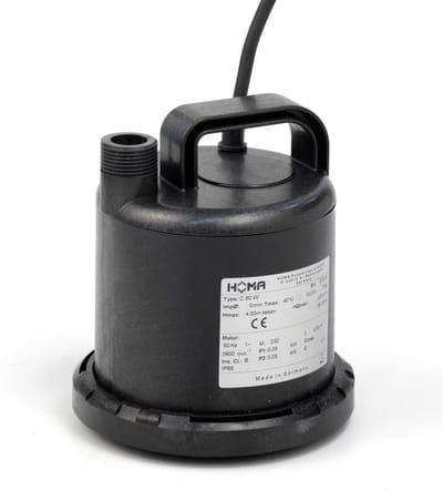 Homa - vlakzuig pomp - dompelpomp - klokpomp - vijverpomp - 90W - 2mm restand