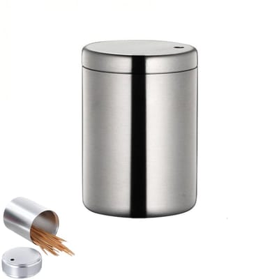 Dailygoods- Tandenstokerhouder Roestvrij Staal - Tandenstoker Dispenser - Tandenstoker Container - Tandenstoker Case - Antislip - Schokbestendig - Tandenstokerdispenser