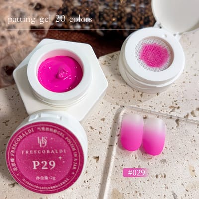 Fuchsia Patting Gel 2g – FRESCOBALDI Air Cushion Gel Nagellak voor Ombre en Gradient Nail Art – Langdurige Hard Gel Polish