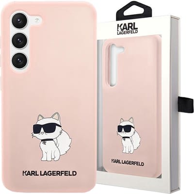 Karl - Lagerfeld - KLHCS23SSNCHBCP S23 S911 hardcase koffer - roze Siliconen Choupette