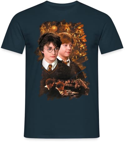 Harry Potter Kerst Harry En Ron T-Shirt Heren