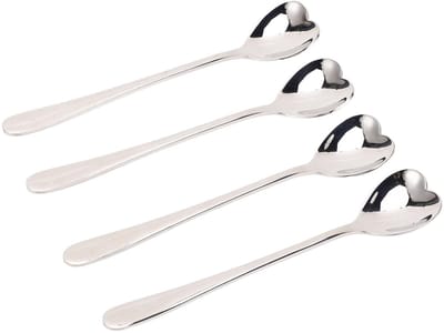 Dailygoods- Espresso Lepel - 4 Stuks - Roestvrij Staal - Ergonomische Handgreep - Duurzaam - Mini Theelepels - Koffielepel