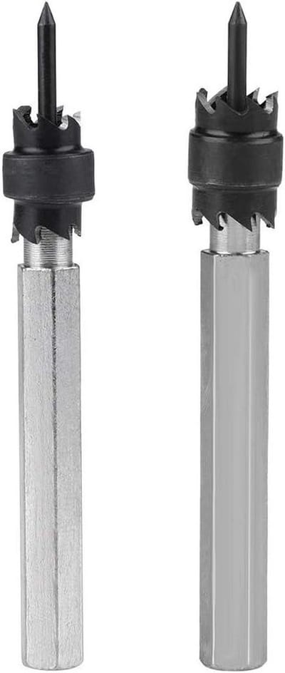 Puntlas Snijder Set - Lasverwijderaar Boren - Metaal Bewerken - Scherpe Zaagtand - 3/8 en 5/16 inch - Zilver