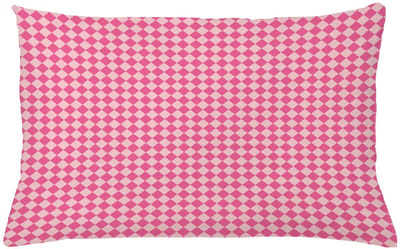 ABAKUHAUS Kussenhoes – Geometrisch Rhombus-Argyle – 65x40 cm – Roze/Blush