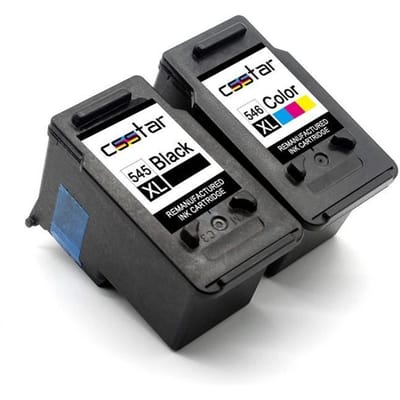 Cartouches d'encre compatibles - MARQUE GÉNÉRIQUE - PG-545XL/CL-546XL - Pack 2 Noir+Couleur - Rendement élevé 450/350p - Compatible Canon PIXMA