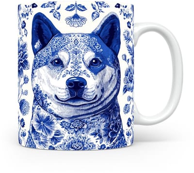 Mok Akita Beker voor koffie of tas voor thee, cadeau voor dierenliefhebbers, moeder, vader, collega, vriend, vriendin, kantoor, opa, oma, hond, kerst, sinterklaas, verjaardag