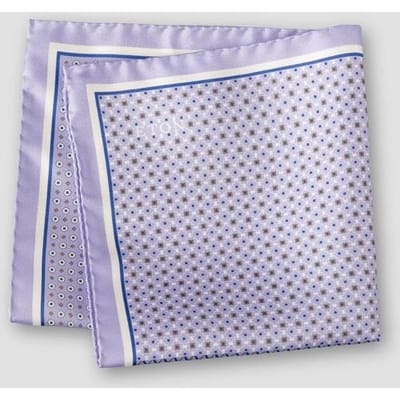 Eton Pochet Four Sided Fine Allover Pattern Paars / male