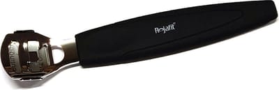 Rojafit - Professionele Eeltschaaf - Softgrip - 14 cm. + 10 Vervangingsmesjes - Zwart