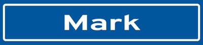 Fotofabriek Straatnaambord Mark | Straatnaambord met naam | Cadeau Mark