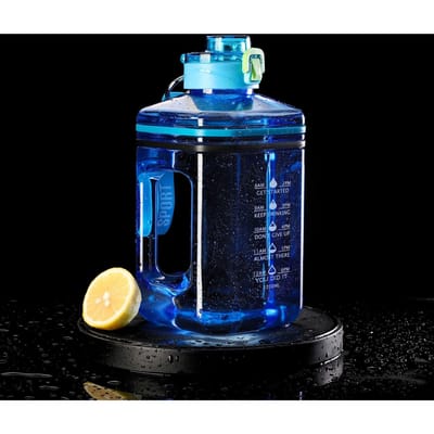 2.2L Outdoor Fitness Oefening, Waterbeker met grote capaciteit, Direct drinken, Studenten Volwassenen Netwerk, Rode Draaglus Vierkant. 2200ml