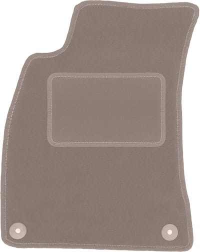 Beige bestuurdersmat voor: Audi A4 B7 sedan, stationwagen, avant (2001-2004)