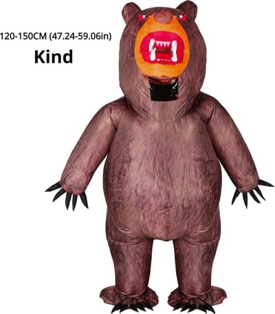 Nivard Halloween Outfit - Halloween Kostuum - Pak - Opblaasbaar Kostuum - Costume - Carnaval - Volwassenen - Beer - Carnavalskleding - Dames & Heren