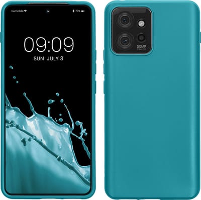 kwmobile telefoonhoesje geschikt voor Motorola ThinkPhone - Hoesje voor smartphone - Back cover in mat petrol