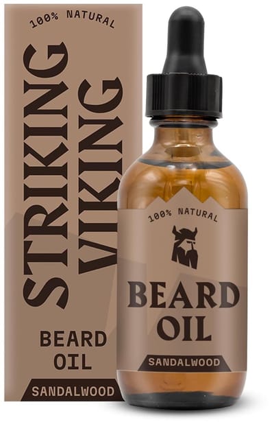 Striking Viking Baardolie voor Mannen - Sandalwood - 60 ml