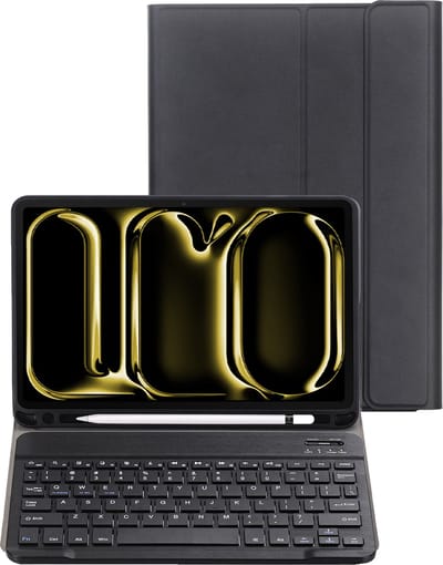 Hoesje - Geschikt voor Apple iPad Pro (2024/2025) - 11 inch - Toetsenbord Case - Keyboard Book Cover - Hoes - Zwart