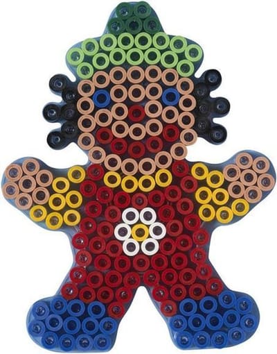 Hama MAXI CLOWN / PIPO / POPPETJE strijkkralen vormpje / figuur / grondplaat voor extra grote maxi strijkparels (strijkkralenbordje groot), creatief cadeau voor peuters en kleuters / kinderfeestje!