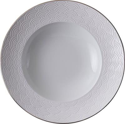 Tokyo Design Studio – Nippon White Diep Ontbijtbord – Golven – 21cm 160ml