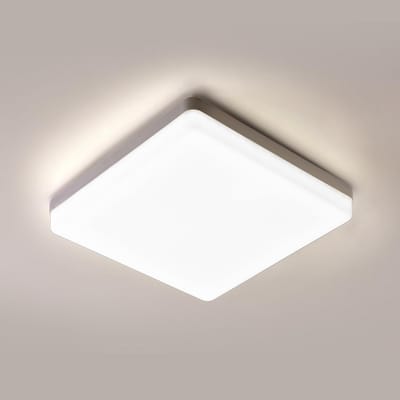 Waterdichte LED Plafondlamp Vierkant Wit 48W 5400 Lumen Neutraal Licht 4000K IP44 voor Woonkamer, Slaapkamer, Keuken