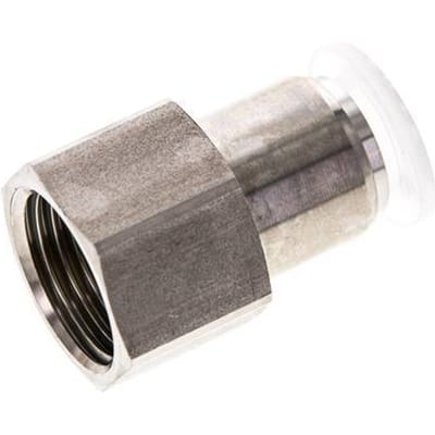 12mm x G1/2'' RVS/PA Insteekfitting Binnendraad EPDM/PTFE