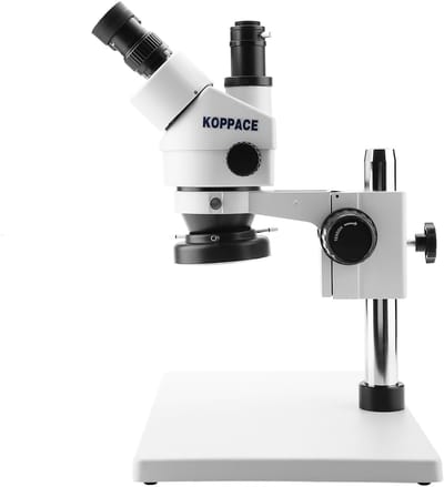 Allecto - Trinocular Stereo Microscope - LED Ringlicht - Aluminium Legering - Vergroting 3.5X-90X - Geschikt voor Onderzoek - Professioneel gebruik