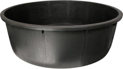 275 liter Kuip Plat - Rond - Zwart