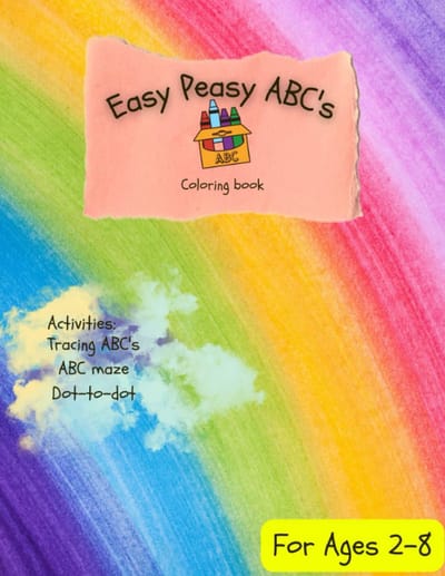 ABC Leer- en Kleurboek: Letters Oefenen met Puzzels en Stippen voor Kinderen