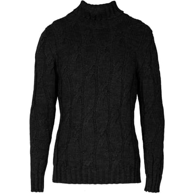 Xagon Man stoppen Turtleneck Mannen zwart
