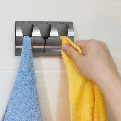 Zelfklevende Handdoekhouder zonder Boren - Wandhaak voor Handdoeken, Keuken en Badkamer