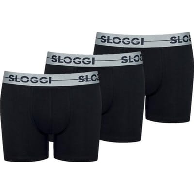 sloggi - Maat S - men Go Heren Hipster 3-pack - Zwart