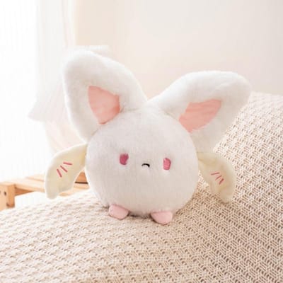 Balvorm Vleermuis Pluche Speelgoed Donkere Boze Demon Vleermuis Pluche Knuffeldier Roze Wit Engel Fee Pop Speelgoed voor Kinderen Verjaardag Kerstcadeau about 17-20cm