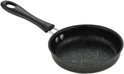 Mini Koekenpan - Omeletpan Gebakken Eierpan - Ontbijt Bereiden - Antiaanbaklaag - Niet gespecificeerd - Zwart