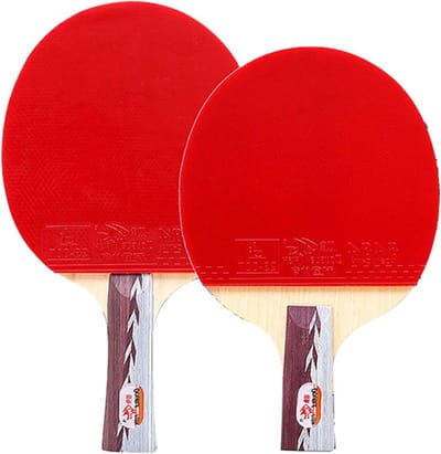 Tafeltennisbats Set - Pingpong Rackets - Gezinsactiviteiten Spelen - 5 Sterren Kwaliteit - Set van 2 - Niet gespecificeerd