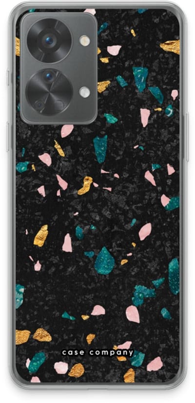 Case Company® - Hoesje geschikt voor OnePlus Nord 2T hoesje - Terrazzo N°10 - Soft Cover Telefoonhoesje - Bescherming aan alle Kanten en Schermrand