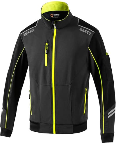 Sparco Full Zip Colorado Hoodie - Zwart — Groen — XXXL