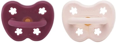 Two-Pack Orthodontic Teat 3-36 Months (Powder Pink & Rosewood)