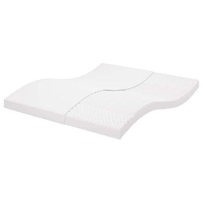 vidaXL - Schuimmatras - 7 - zones - hardheid - 20 - ILD - 160x210 - cm - wit