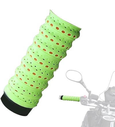Stuurhoes Motorfiets - Fiets Gripwikkeling - Verbeterde Grip - Ademend en Schokbestendig - 110 x 25 cm - Groen