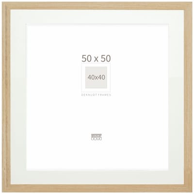 Deknudt Frames fotolijst - naturel - passe-partout - 40x40 / 50x50 cm