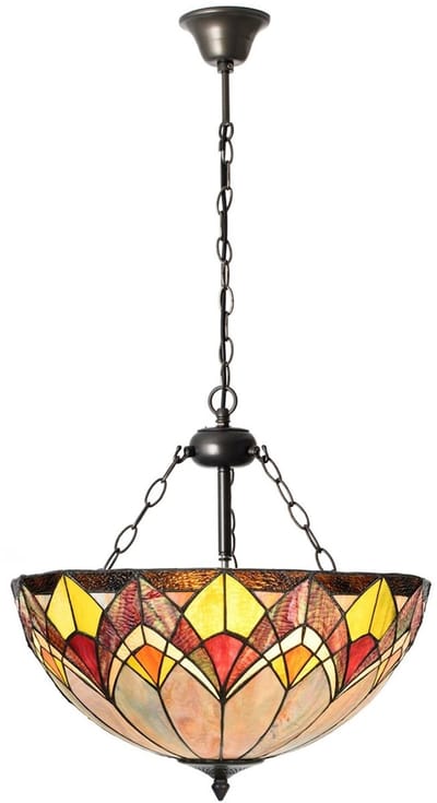 Tiffany Hanglamp Blossom met 3 kettingen - Art Deco Trade