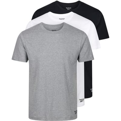 Reebok Santo crewneck T-shirt - charcoal marl/white/vector navy - M