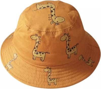 Zonnehoed- Giraffe - geel - Peuter Hoedje - 1 tot 4 jaar - Zomerhoed- bucket hat