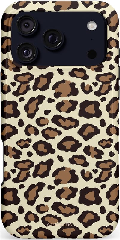 Casetastic hoesje geschikt voor Apple iPhone 17 Pro Max - MagSafe - Dubbellaagse bescherming - Gevaarlijk geduld - Fashion Case - Taupe Zwart