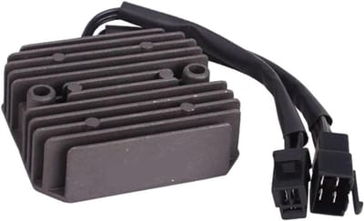 Spanningsregelaar Gelijkrichter - Motor Lader - Motor Onderhoud - Efficiënte Warmteafvoer - Stabiele Output - Zwart