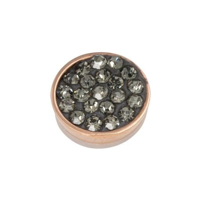 iXXXi-Jewelry-Top Part Black Diamond Stones-Rosé goud-dames--One size