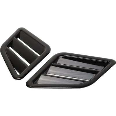 2 Stuks Motorkap Luchtinlaat Cover ABS Voor Boven Motorkap Luchtuitlaat Rooster Vervanging voor Ford black